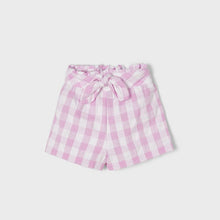 Load image into Gallery viewer, Bubblegum Gingham High-Waisted Shorts
