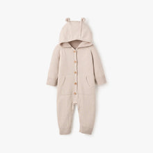 Load image into Gallery viewer, Taupe Knit Hooded Coverall
