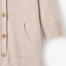 Load image into Gallery viewer, Taupe Knit Hooded Coverall
