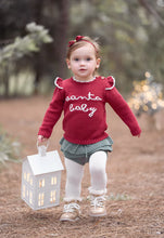 Load image into Gallery viewer, Red Santa Baby Sweater &amp; Bloomer Set
