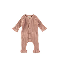 Load image into Gallery viewer, Pink Blush Ribbed Coverall
