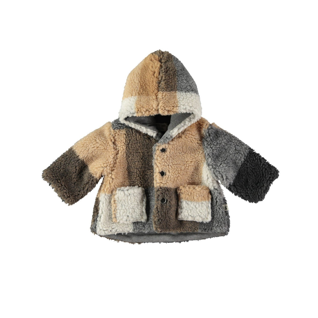 Plaid Sherpa Coat
