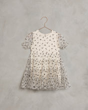 Load image into Gallery viewer, Ivory Black Floral Dottie Dress
