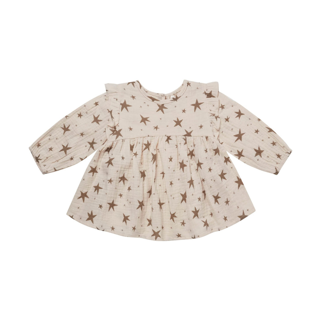 Taupe Stars Piper Blouse