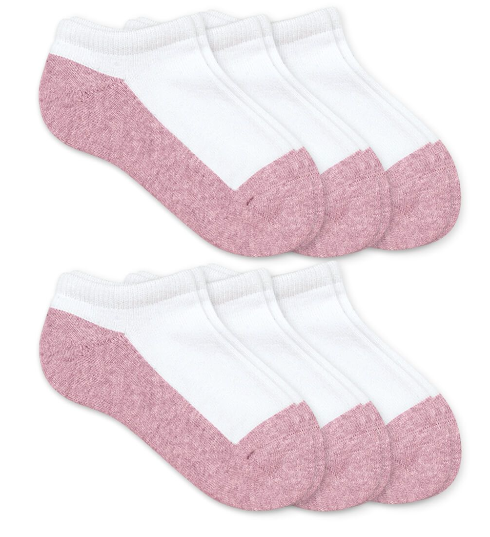 Pink/White Mix Sock 6pk