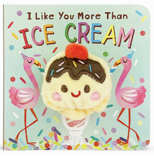 Load image into Gallery viewer, I Like You More Than Ice Cream Puppet Book
