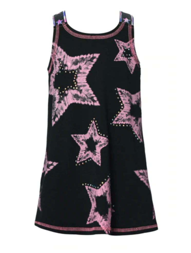 Black Star Print Dress