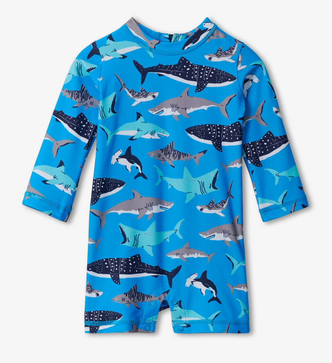 Shark School Rashguard Swimsuit