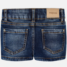 Load image into Gallery viewer, Dark Denim Stretchy Shorts
