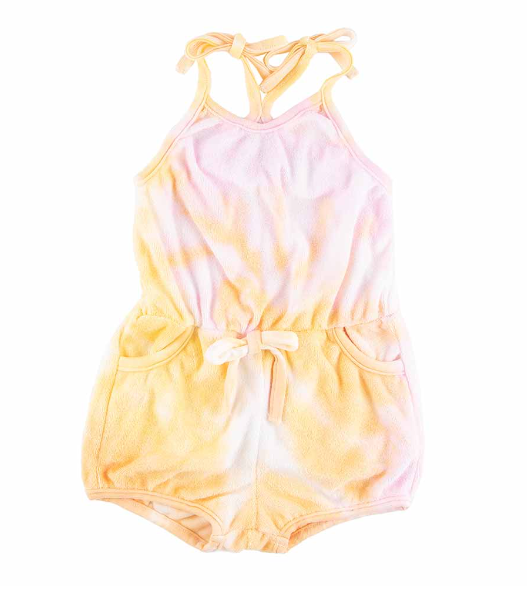 Peachy Tie Dye Romper