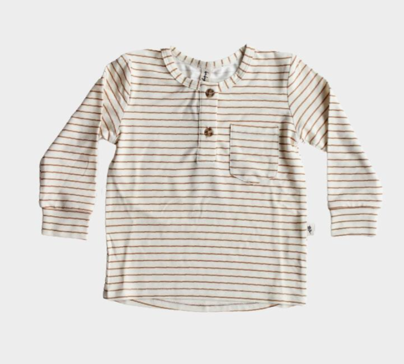 Butterscotch Stripe Henley