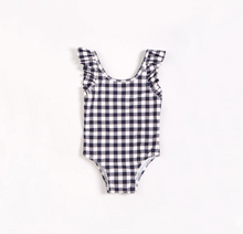 Load image into Gallery viewer, Navy Gingham Swimsuit
