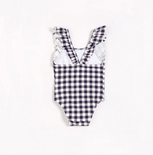 Load image into Gallery viewer, Navy Gingham Swimsuit
