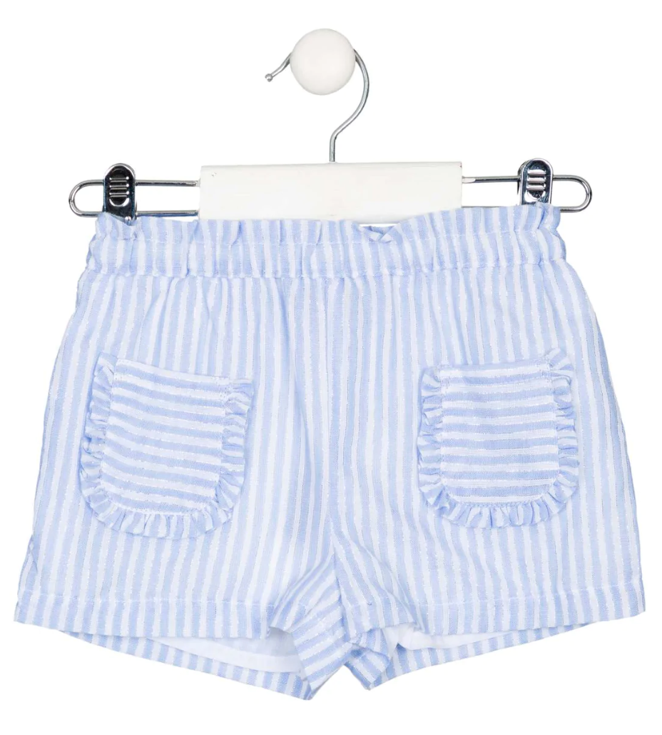 Baby Blue Stripe Shorts
