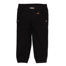 Load image into Gallery viewer, Black Denim Infant Joggers
