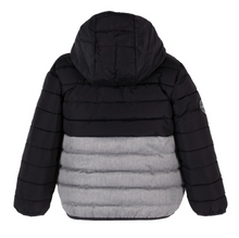 Load image into Gallery viewer, Black/Grey Puffer Coat

