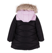 Load image into Gallery viewer, Lilac / Black Quilted Winter Coat
