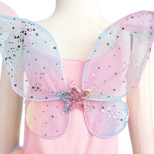 Load image into Gallery viewer, Rainbow Sequins Fairy Dress &amp; Wings Set
