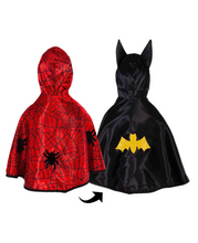 Load image into Gallery viewer, Reversible Spiderman / Batman Costume Set
