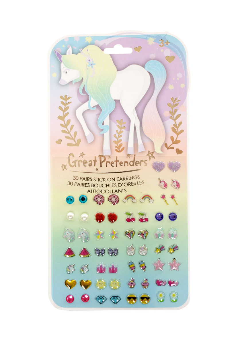 Whimsical Unicorn Stick-On Earrings