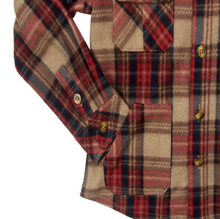 Load image into Gallery viewer, Burgundy/Brown Fleece Plaid Shacket
