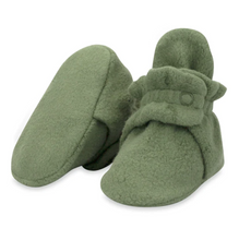 Load image into Gallery viewer, Olive Fleece Booties
