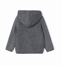 Load image into Gallery viewer, Dark Grey Knit Hooded Jacket
