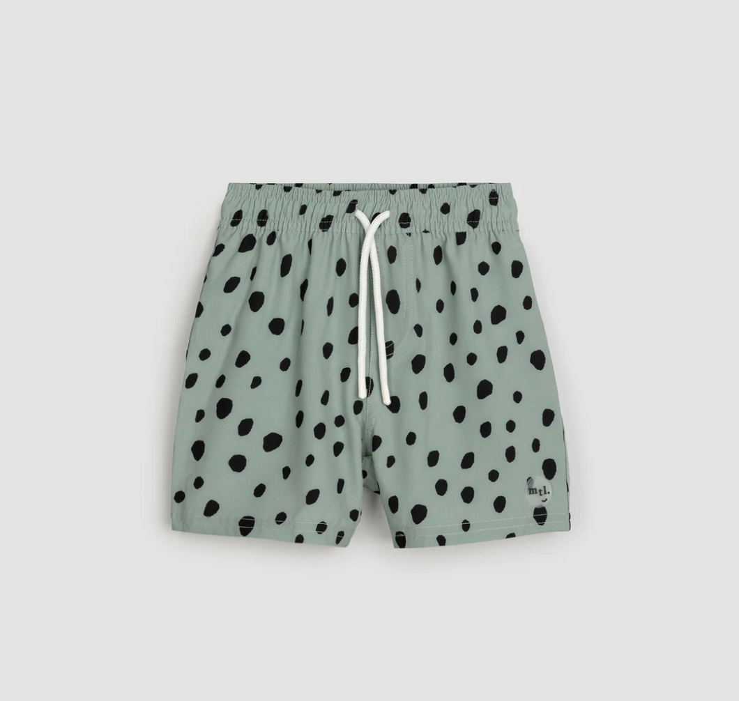 Dalmatian Dusty Green Swim Trunks