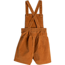 Load image into Gallery viewer, Camel Cord Overalls With Bow
