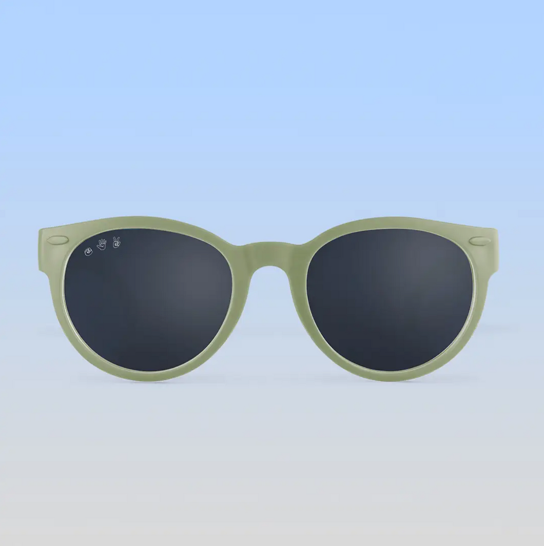Sage Green Round Sunglasses