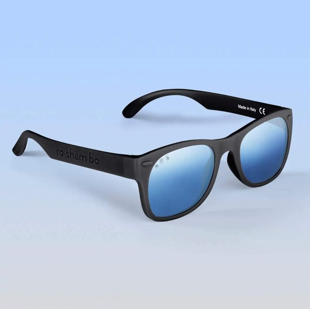 Black Mirrored Chrome Sunglasses