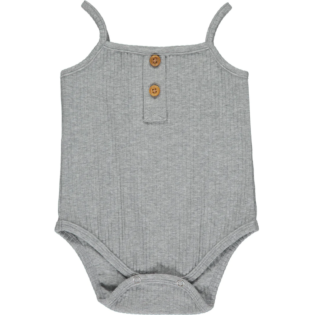 Karter Ribbed Onesie In Grey