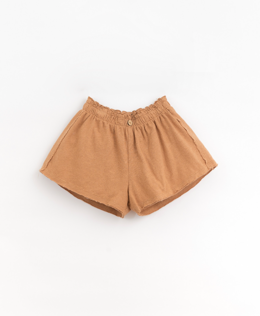 Dusty Rust Cinched High Waisted Shorts