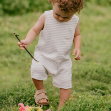 Load image into Gallery viewer, Lunar Rock Striped Shortie Romper
