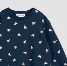 Load image into Gallery viewer, Navy Pizza Crewneck

