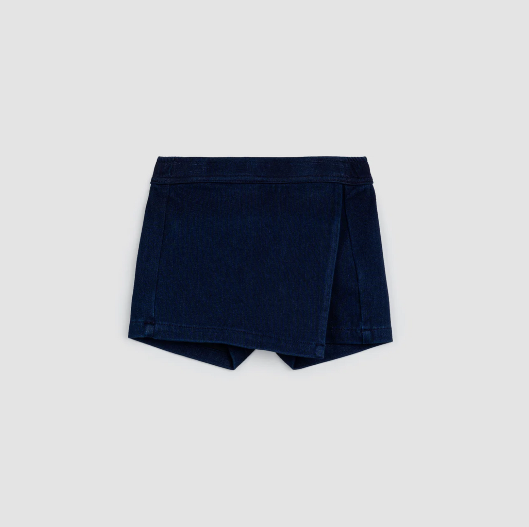 Denim Wrap Skort