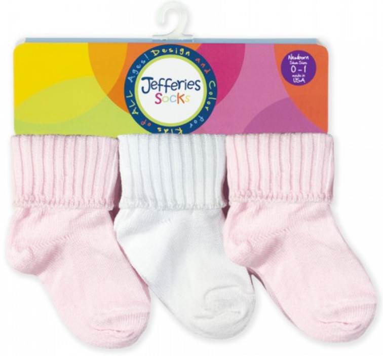 Pink/White Sock Set (6-pack)