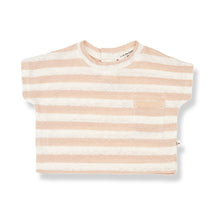 Load image into Gallery viewer, Rose Stripe Boxy Tee
