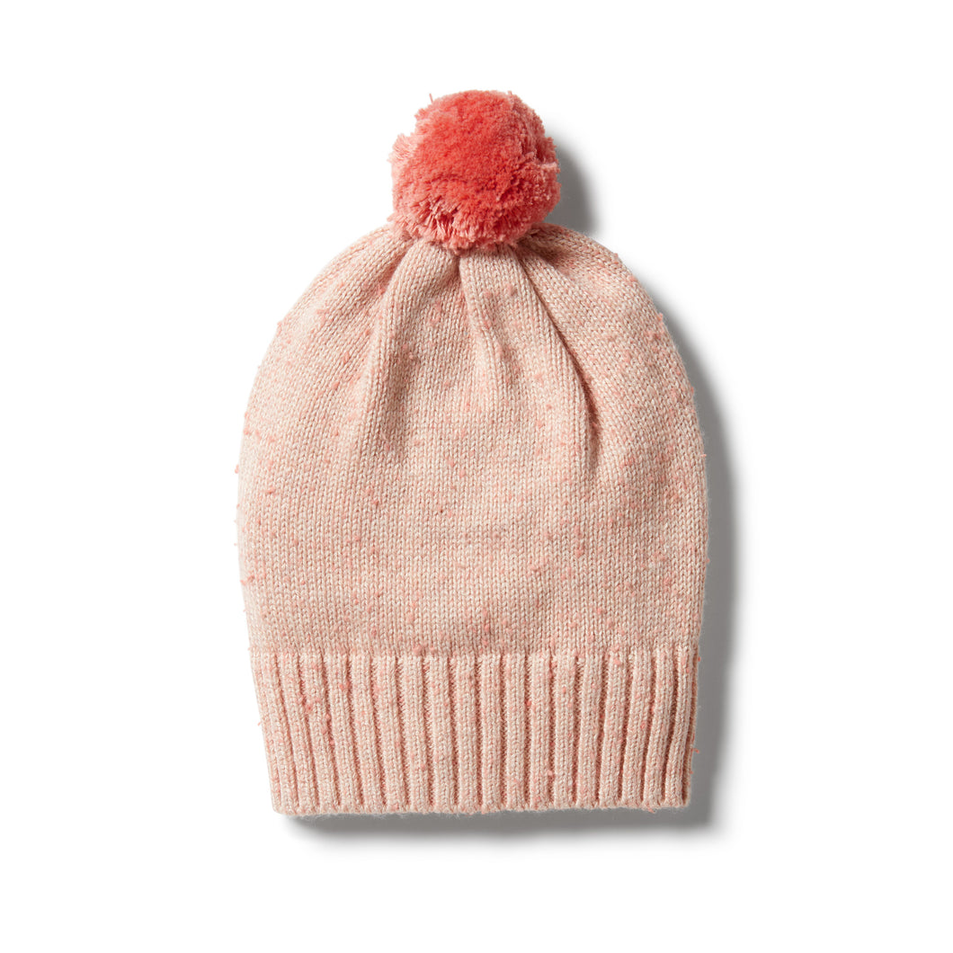 Flamingo Oatmeal Knit Hat