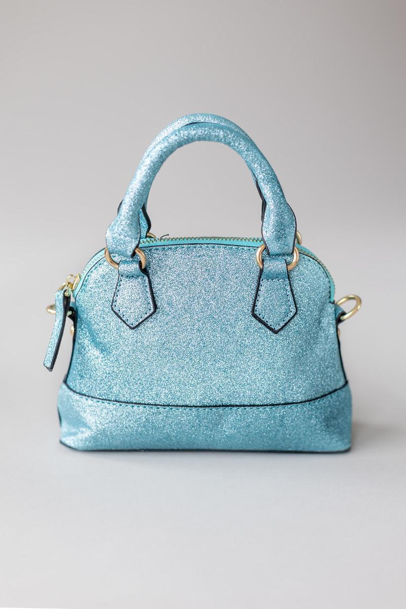 Aqua Glitter Purse