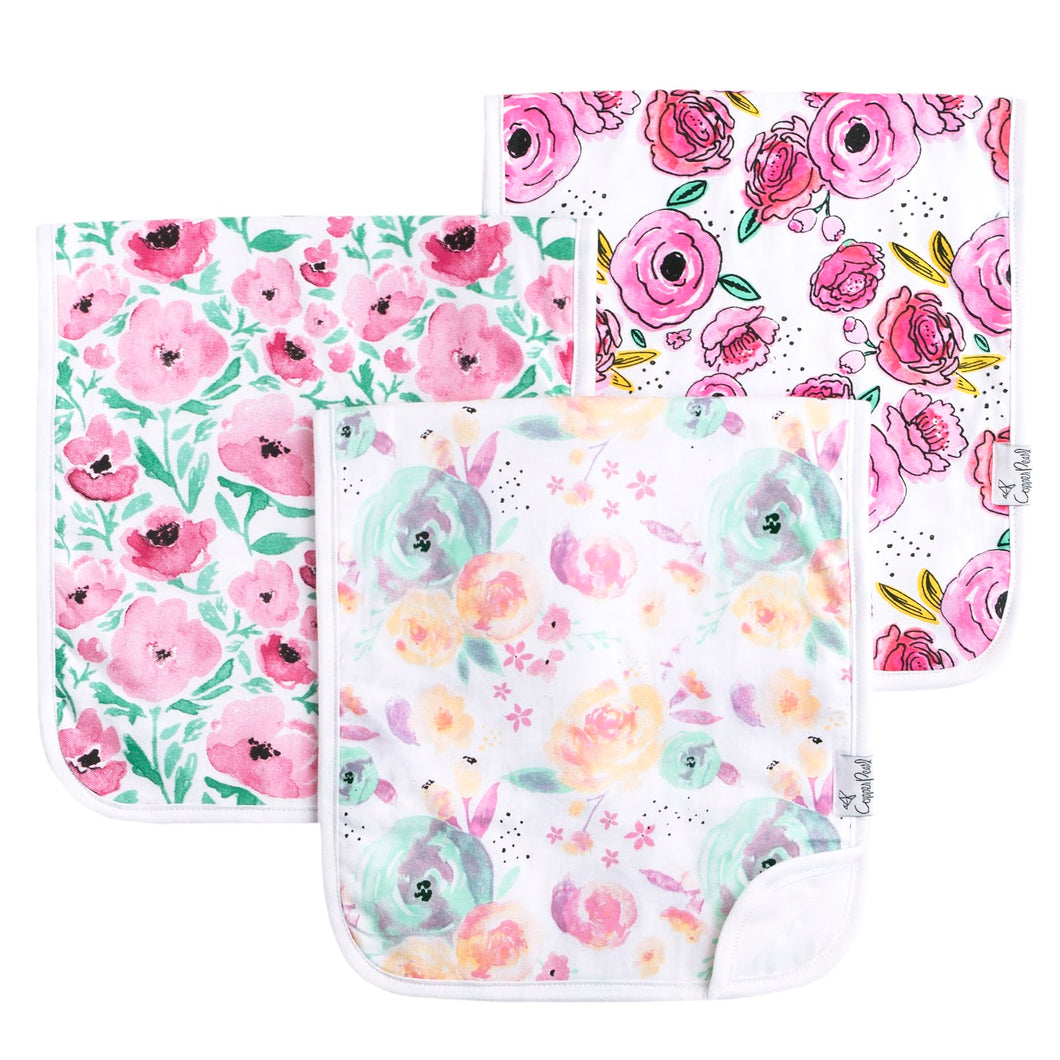 Bloom Burp Cloth Set (3-pack)