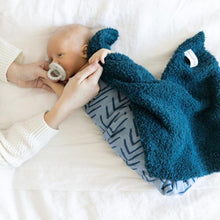 Load image into Gallery viewer, Nautical Blue Bamboni Mini Blanket
