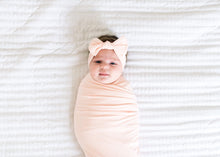 Load image into Gallery viewer, Blush Knit Headband Bow
