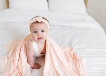 Load image into Gallery viewer, Blush Knit Swaddle Blanket
