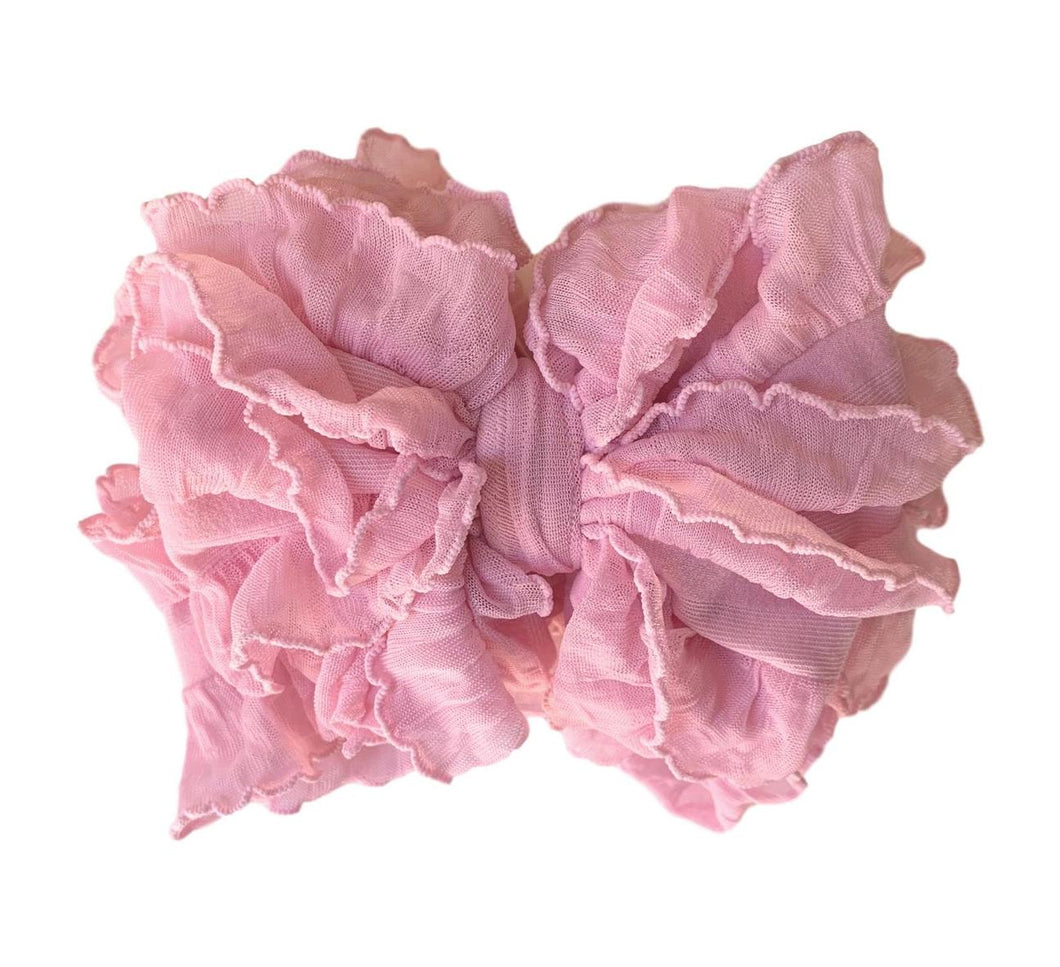 Bubblegum Pink Frills Headband