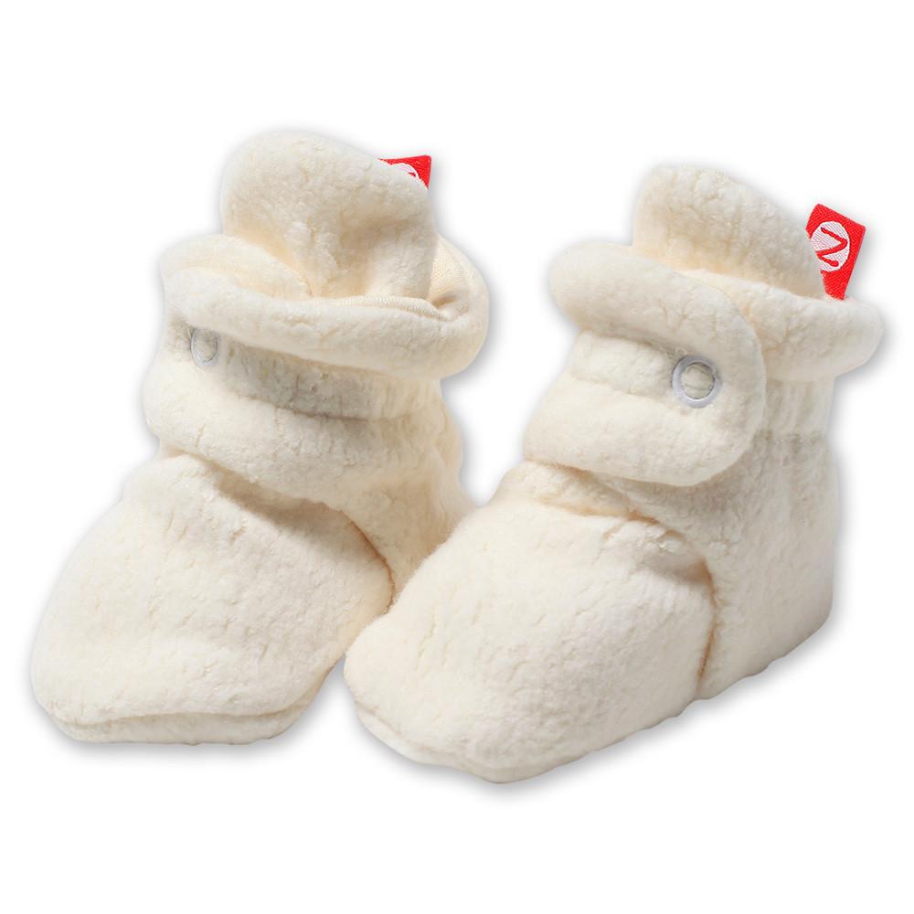 Cream Fleece Booties