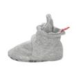Load image into Gallery viewer, Heather Grey Cotton Gripper Bootie
