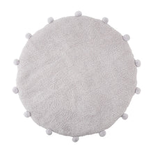 Load image into Gallery viewer, Grey Pom Sherpa Play Mat
