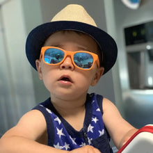 Load image into Gallery viewer, Blippi Orange Mirrored Blue Baby Shades
