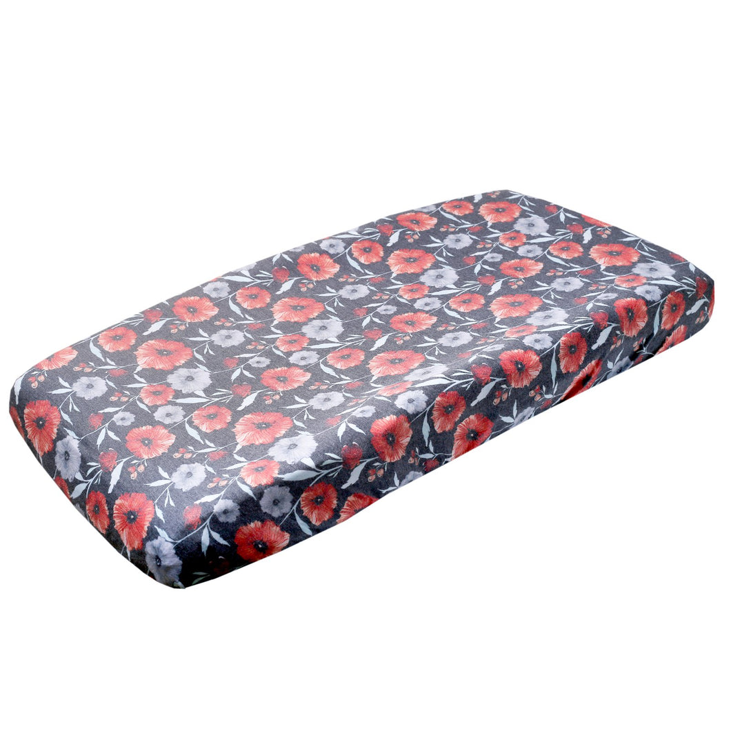 Poppy Knit Changing Pad Cover